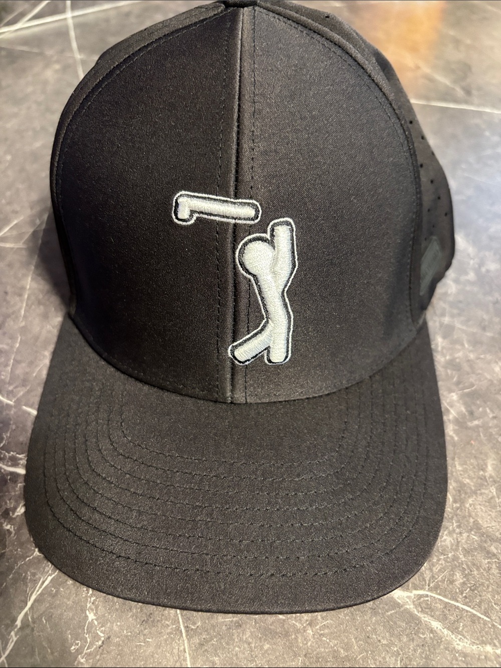 Bogey Bros performance golf hat- bogeyman black size s/m